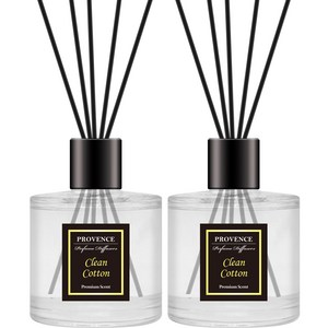더허브샵 프로방스 퍼퓸 디퓨저, 클린코튼, 140ml, 2개