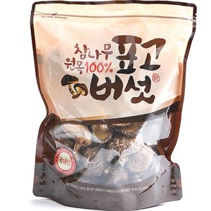 참나무 원목 표고버섯 원형, 300g, 1개