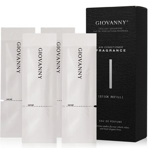 GIOVANNY 차량용 스틱 디퓨저 리필, 블랙체리, 4개
