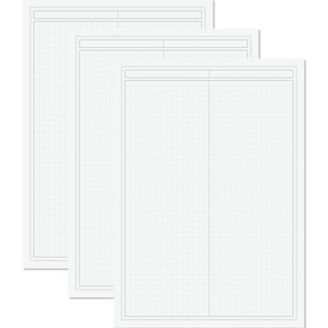 메이킷 모노 그리드 노트패드 B5, 화이트, 50매, 3개