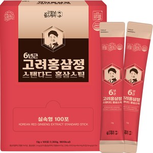 고철남헬스케어 6년근 고려홍삼정 스탠다드 홍삼스틱, 100회분, 1개
