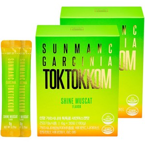 선망 가르시니아 톡톡콤 샤인머스캣맛, 180g, 2개