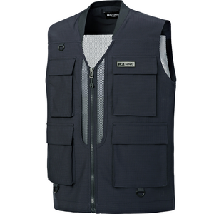 케이투세이프티 워크웨어 안전 조끼 VE-2603, NAVY, 1개
