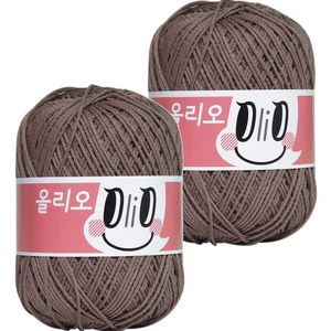 OliO 야나 뜨개실, 716 밀크코코아, 2개