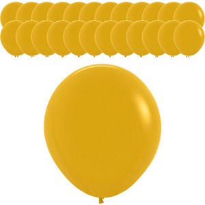 셈퍼텍스 풍선 45cm 25p, 머스타드, 1세트