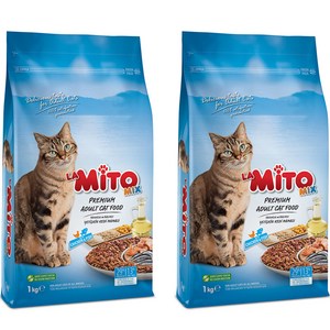 라미토믹스 어덜트 고양이 건식사료, 닭, 1kg, 2개