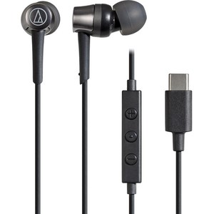 오디오테크니카 USB C 타입 고품질 인이어 이어폰 ATH-CKD3C 블랙