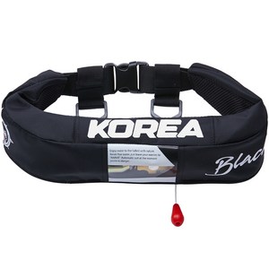 블랙마린 남녀공용 자동팽창식 허리벨트형 구명조끼