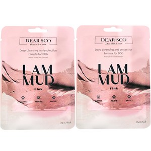 디얼스코 아이엠머드 핑크 반려견팩, 50g, 2개