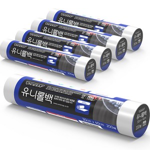 유니랩 유니롤백 대 30cm x 40cm, 대(L), 200개입, 5개