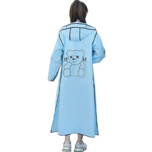 리버폭스 오토바이 스쿠터 레인코트 전신 우비, 블루