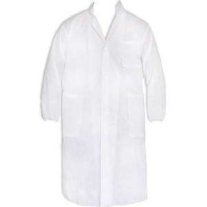 가드맨 산업 현장 부직포 실험 가운, 화이트, 1개