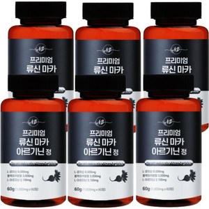 프리미엄 류신 마카 아르기닌 정 60g, 60정, 6개