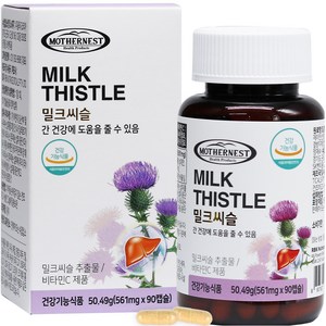 마더네스트 호주산 밀크씨슬 50.49g, 90정, 1개