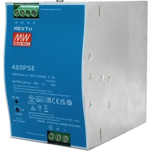 넥스트유 480W 찬넬형 SMPS 딘레일 전원공급장치 480PSE, 1개, 10m