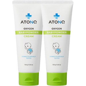 아토앤오투 옥시젠 베이비 파우더 크림, 100g, 2개