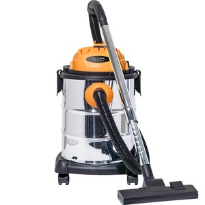 클래파 25L 대용량 건습식 진공청소기, BVC-L125, 스텐 + 블랙 + 오렌지