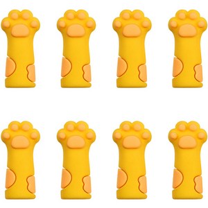 모나코올리브 고양이발 다용도 안심캡 옐로우, 8개