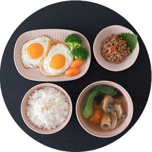 니코트 활용도 높은 양면 가죽 테이블 매트 원형, 카멜 + 블랙, 38cm, 1개