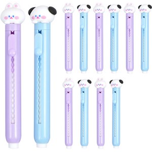핑크풋 1000 피규어 슬라이드 지우개 2탄 2종, 혼합색상, 1세트