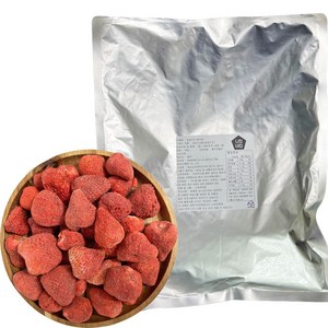 동결건조 달콤하고 바삭한 말린 딸기, 500g, 1개