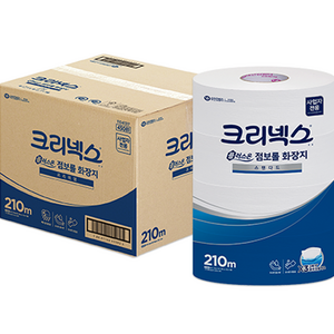 크리넥스 플러스온 1겹 점보롤 스탠다드 화장지, 210m, 4개, 4롤