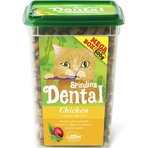 캣템 고양이 스피루리나 덴탈 간식, 치킨, 500g, 1개