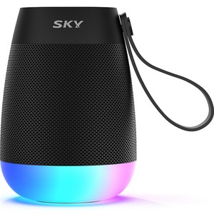 SKY 붐 네온 N1 5W LED 블루투스 5.3 스피커, SKY-BN1, 블랙