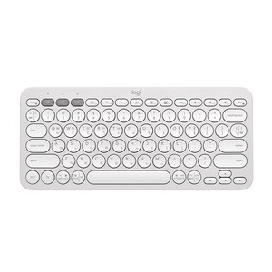 로지텍 무선 텐키리스 키보드, 도브화이트, K380S, 제조사축