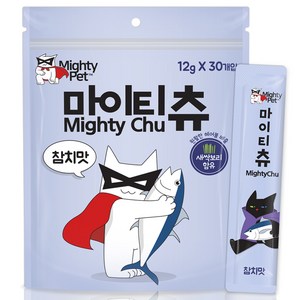 마이티펫 고양이 짜먹는 스틱 간식 30p, 참치맛, 360g, 1개