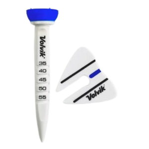 볼빅 에이밍 높이조절 컨트롤 골프티, 블루, 1개