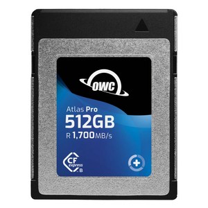 OWC Cfexpress Type B 메모리 카드 DSRL 1500MB/s OWC Atlas Pro Cfexpress, 512GB, 1개