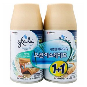 그레이드 자동분사 방향제 오션 이스케이프 리필, 269ml, 2개