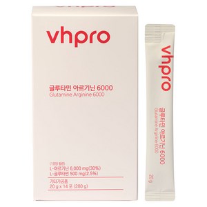 Vhpro 글루타민 아르기닌 6000, 280g, 1개