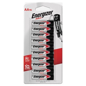에너자이저 알카라인 맥스 AA 건전지, 16개입, 1개