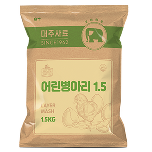 대주 어린병아리 6주령 또는 10주령 이전 산란계 전용 사료, 1.5kg, 1개