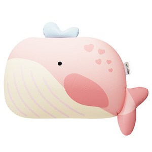 밀로앤개비 애착 동물베개 커버+매쉬베개솜, 고래 베리