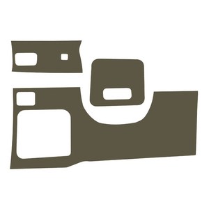 메이튼 순정 컬러 가죽 핸들하단 스크래치 커버, 기아 K5 DL3, 카키