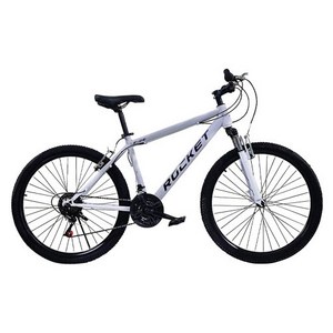 닥터바이크 F-26S ROCKET MTB 스틸 림 브레이크 14kg 신장 165~185cm, 화이트, 66.0cm(26인치)
