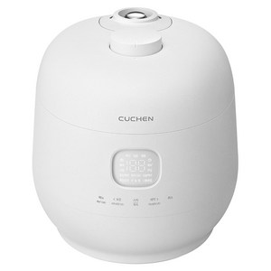 쿠첸 brain 풀스테인리스 듀얼프레셔 IH 전기압력밥솥 6인용, CRH-TWS0610MW, PURE WHITE