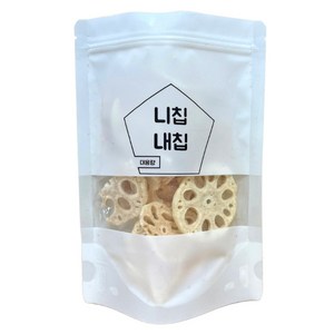 바삭바삭하게 말린 건조 연근칩, 80g, 1개
