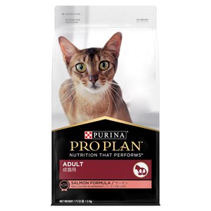 프로플랜 어덜트 고양이 건식사료, 연어, 1.5kg, 1개
