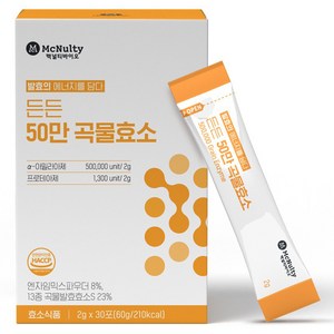 맥널티바이오 든든 50만 곡물효소 30포, 60g, 1개