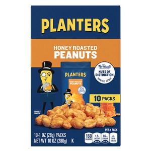 PLANTERS 대상 허니 로스티드 피넛, 28g, 10개