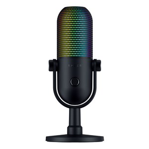 레이저 유선 Seiren V3 Chroma 마이크, RZ19-0506, 블랙