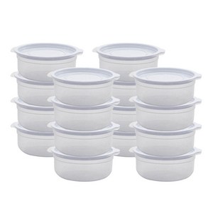 가쯔 심플쿡 냉동밥 전자렌지용기 라이트그레이, 16개, 600ml