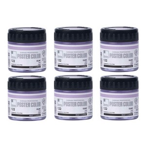 신한화구 전문가 포스터 컬러 Jar 라일락 122 6p, 40ml, 1색