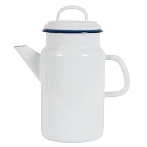 코쿰 법랑 티팟 주전자, 2L, 화이트, 1개