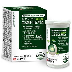 일양약품 살아있는 프로바이오틱스 장용캡슐 30g, 60정, 1개
