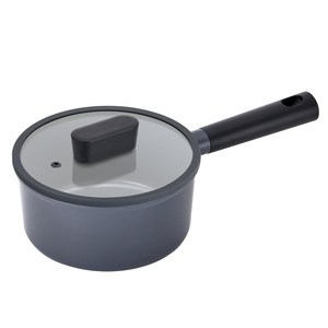 PN풍년 인덕션 마레 히트팟 편수 냄비 + 뚜껑 세트, 18cm, 블랙 + 그레이, 1세트